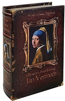 Hohles Buch Das Mädchen mit dem Perlenohrring Jan Vermeer Buchversteck 21cm
