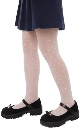 Conte elegant Anabel Eleganti Collant, Bianco, 104 cm-110 cm Bambine e Ragazze