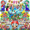 Geburtstagsdekoration für Jungen, 57 Stück Kinder Geburtstags deko set Enthäl banner, Hängende Wirbel, Hintergrundtuch, Augenmasken, Ballons, Torten dekoration, Tischdecke