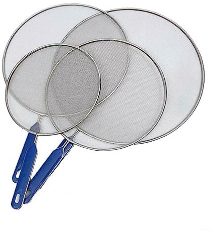 4Size Anti Splatter Guard Oil Net Splash Cover Pan Screen Kitchen Cooking Frying(21CM)
