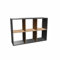 CDF Bücherregal Anthrazit Eiche Artisan – Regal 6 Fächern für Bücher, Spielzeug – möbel ideal für Wohnzimmer, Kinderzimmer oder Jugendzimmer – standregal Malax 2x3