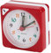 Greensen Quarz-Reisewecker, 2,17 Zoll, Ultrakleine Mini-Uhr mit Schlummerlicht, Geräuschlos, Nicht Tickend, Batteriebetriebene Uhr (Rot)