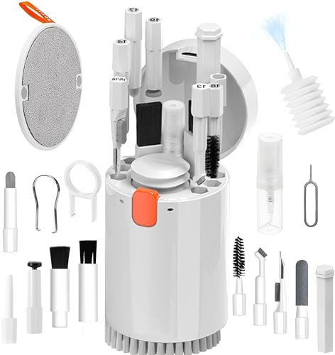 Elektronik Reinigungsset 20 in 1 für Laptop Kamera Smartphone Tastatur Tablet, Tragbare Reinigungswerkzeuge mit Spray