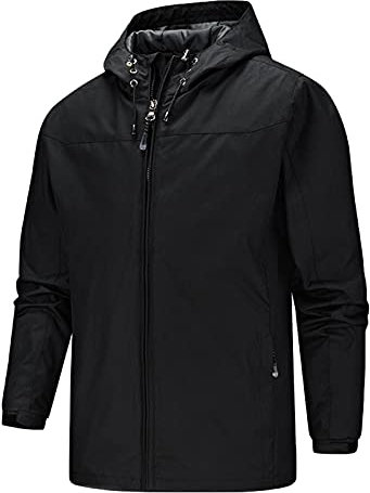 Hommes Veste de Randonnée Imperméables Softshell Coupe-vent Outdoor Printemps Automne Sportif Manteau avec Capuche