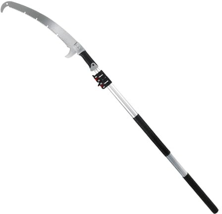 Astsäge Teleskopsäge, 3M/4M Handsäge Baumsäge Gartensäge, Einstellbare Länge Astsäge Teleskop mit Asthaken (3m)