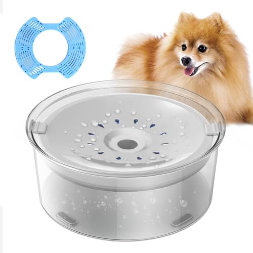 Bol d'Eau pour Chien 2L, No-Spill Gamelle Anti Éclaboussures et Débordement, Flottabilité Anti Renversement, pour Voyage