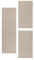 Carpetsale24 Bettumrandung Schlafzimmer 3 teilig Skandinavischer Teppich Beige Bettvorleger Schlafzimmer Bettset: 2 St. 80x150 cm | 1 St. 80x250 cm - Boho Stil Teppich Hoch-Tief Effekt Läufer Set