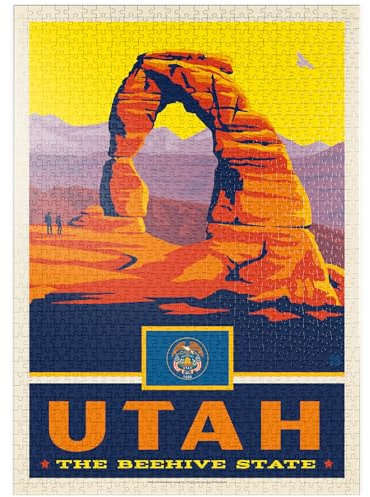 MyPuzzle Utah: The Beehive State - Premium 1000 Teile Puzzle - MyPuzzle Sonderkollektion von Anderson Design Group