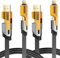 Benaewa 2 Pcs 4 in 1 Multi Charger Cable, 65W USB Fast Charging Cable, Compatible with Android Samsung Galaxy Huawei Pad