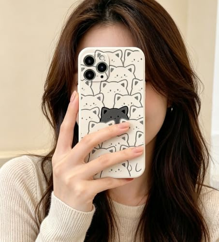 hdqICase Bonita Funda Compatible con Realme Note 50 4G/Realme C53/C51 | Cómoda Case TPU Suave Blanca Dibujos Animales Cover