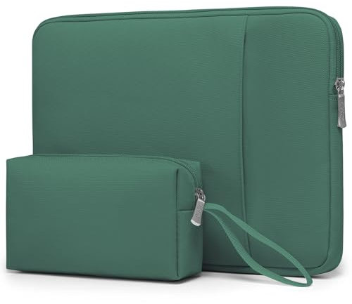 HYZUO 13,3-14 Pollici Custodie per Portatili per MacBook Pro 14 M4/M3/M2/M1, MacBook Air/Pro 13,3, 13,5/13,8 Surface Book/Laptop, notebook 13,3 HP Dell Lenovo Asus Acer, Verde Giungla