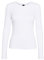 Ladies Long Sleeve T-Shirt Top Plain - Round Neck - Women's Casual T Shirt - Soft Stretchy Slim fit Tee Tops UK (UK, Numeric, 8, 26, Regular, Regular, XXXL (24-26), White)