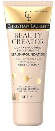 Christian Laurent Beauty Creator- Lightweight Smoothing & Hydrating Foundation-Serum with SPF25 No. 10 - Light beige - 30 ml