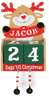 Personalised Christmas Advent Block Calendar (Jacob)