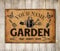PERSONALISED Your Name Rusty Look Garden Signs Decor Gift Metal Plaque