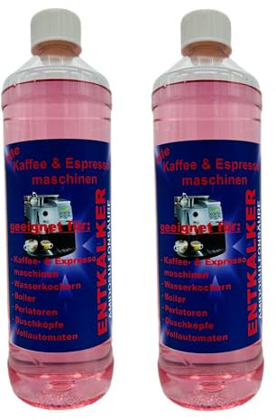 2x 1 L Flüssig Entkalker für Kaffeevollautomaten Jura Krups Melitta Saeco Siemens
