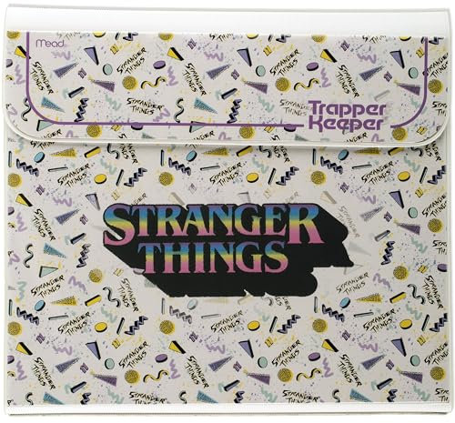 Mead Trapper Keeper Binder, Stranger Things, 2,5 cm Ordner mit Ordnern und Taschen, hält 21,6 x 27,9 cm Papier, Jahrbuch (261138B-25)