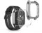 kwmobile Coque Compatible avec Garmin Venu Sq 2 Music/Sq 2 Coque - 2X Étui Cadre écran en Silicone pour Fitness Tracker - Transparent-argenté