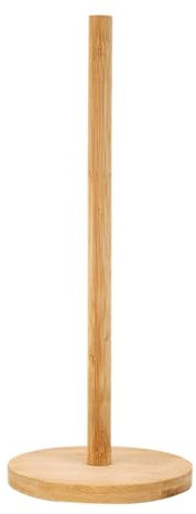 Porta di rimorchio di carta in legno, portafaltella di carta da banco, organizzatore di rotoli di carti, supporto per asciugamani da cucina indipendente con base non slittata per bagno