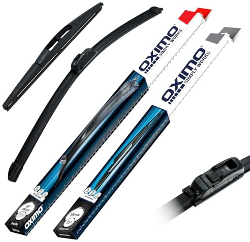 OXIMO Scheibenwischer für Dacia Spring EV 1 I B6M1 Schrägheck ab 2020 | Front und Heckscheibenwischer, 2er Set Wischerblätter - vorne 550 mm, hinten 250 mm