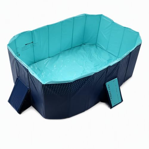 Faltbarer Pool, Nicht aufblasbarer Pool für Erwachsene und die ganze Familie, zusammenklappbarer Pool aus Hartplastik, für den Garten und den Außenbereich (1,6 m/63 Zoll)