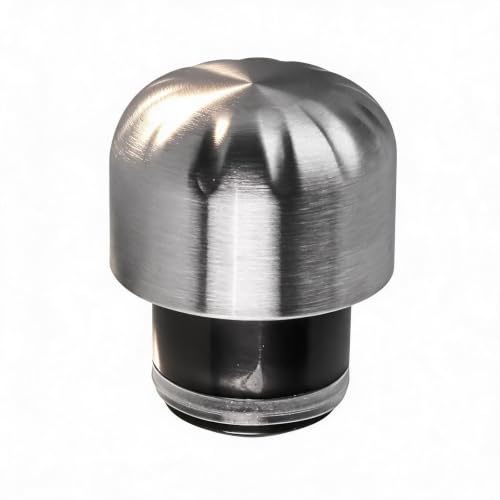 Foverin Replacement Thermal Bottle Cap, 304 Stainless Steel Double Wall Vacuum Insulated Lid for 260ml-500ml Water Bottles, Leakproof Sweat-Free Universal Flask Top Plug, Odourless Flask Mouthpiece
