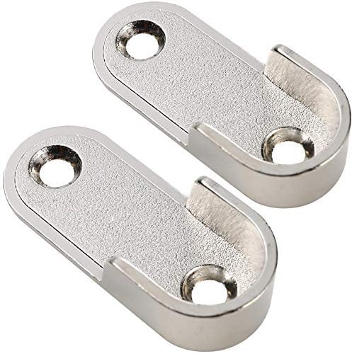 UHPPOTE Armadio Abiti Tubo Supporto Guardaroba Asta Polo Fine Supporto Ispessimento Titolare (Pacchetto di 2)