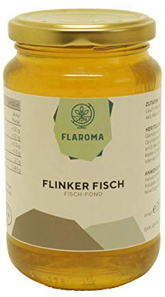 Fisch-Fond flinker Fisch 350ml von Flaroma, natürliche Fisch-Brühe als Basis für Suppen und Saucen ohne Zusätze