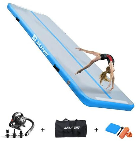 AKSPORT Gymnastic Inflatable Tumbling Mat,Training Mat for Exercise with Air Pump