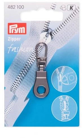 Prym 482100-1 Fashion Öse gunmetal Zipper, Metall, 10 x 40 mm