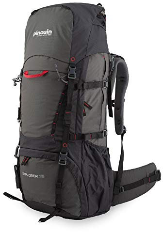 Pinguin Trekking Wander Rucksack Explorer 75 Liter Outdoor Höhenverstellbar schwarz