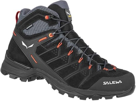 SALEWA, Alp Mate Mid Bottes de Randonnée Hommes, Noir, 40.5