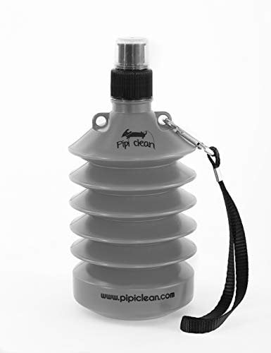 PIPI-CLEAN Botella higienizante para Limpiar el PIS de los Perros o Mascotas en vías públicas, farolas, fachadas, Bancos, Coches...(Gris)