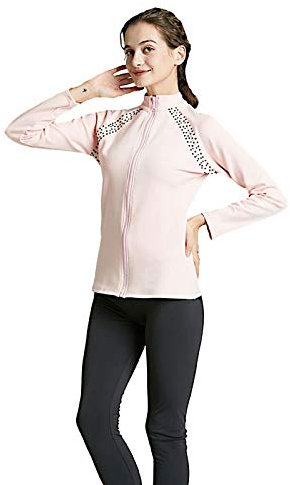 Kmgjc Eiskunstlauf-Jacke mit Hose, Damen, Eiskunstlauf-Jacke, Pink, S