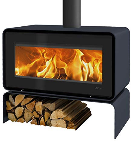 Lotus KS2401 Living Base Kaminofen Ocean Dark, Rauchabgang oben/A+