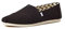 TOMS Men's Recycled Cotton Alpargata Loafer Flat, Black White, 6.5 UK
