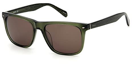 Fossil Unisex Fos 2062/s Sunglasses, 0OX/70 CRYST Green, 54