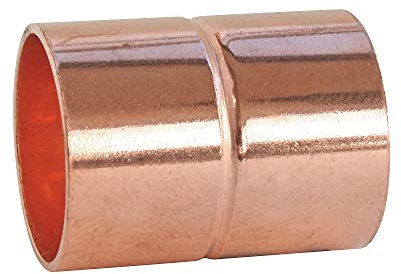 SOMATHERM FOR YOU, Manchon cuivre à souder Réduit Femelle-Femelle Ø14-12 - Sachet de 2 pièces pour raccordements plomberie - Idéal pour réseaux d'eau sanitaire et chauffage