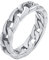 Modeschmuck Ringe Damen Vintage, Edelstahl Cuban Link Chunky Freundschaftsringe Beste Freundin 57 (18.1)