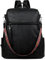 FADEON Damen-Rucksack, Geldbörse, großer Designer-PU-Leder, Laptop-Rucksack, Damen, Computer-Schultertaschen, E Pure Black, Large (15.5-in Height), Laptop-Rucksäcke
