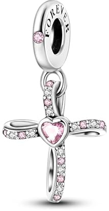 TINSLO Charm Anhänger Damen 925 Sterling Silber für Armband Charms Beads passend für Pandora Armband und Halskette, Kompatibel mit Europäischen Armbänder für Frauen Mädchen B1