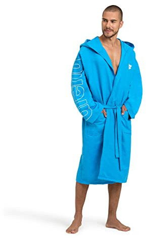 arena Zeal Plus Bademantel aus Mikrofaser - Unisex, Schnelltrocknend, Kapuze und Taschen