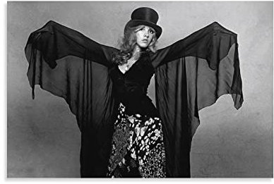 GOCHI Rock Idol Stevie Nicks Poster Wandkunst Bild Gemälde Poster Leinwand Druck Poster Kunstwerke Raumdekoration 60 x 90 cm