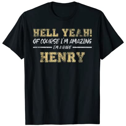 Henry Amazing Gift for Men Personal Henry T-Shirt
