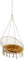 Hängesessel Outdoor Kissen – Hängematte Sitzkissen – Nestschaukel Kissen für Komfort – Waschbares Rundkissen – Gelb – 65 cm