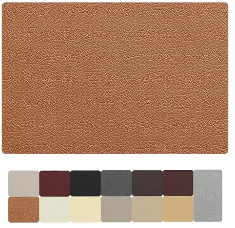 Leder Patch Selbstklebend, Leder Reparatur Set, Kunstleder Selbstklebend, Lederfolie Lederflicken Selbstklebende, Leder Reparatur für Möbel,Sofa,Autositze,Taschen (40x120cm, Hellbraun)