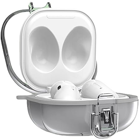 GIOPUEY Rigida Cover Compatibile con Samsung Galaxy Buds FE/Buds Pro/Buds Live/Buds 2/Buds 2 Pro, Clear PC Custodia, Non ingiallente Case Cover - trasparente