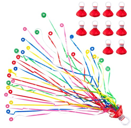 Arouselove Paquete de 10 serpentinas de confeti para lanzar a mano (paquete de 10, colorido)