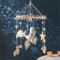 Meer Welt Mobile Baby Windspiele, 3D Delphine Mobile Baby Holz mit Filzbällen, Mobile Baby Mädchen Bettglocke Anhänger für Babybett Jungen und Mädchen (Grau)