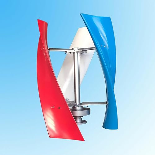 Vertikale Windgenerator 400W Windkraftanlagen mit Controller, 24V 3-Blades Helix Wind Power Turbine Generator Vertical Axis Controller mit 3 Flügeln für Boote Pavillons Hütten Wohnmobile